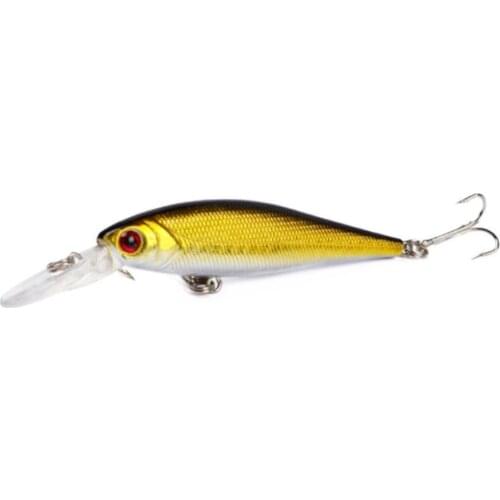 1pcs Minnow Fishing Lure Laser Hard Artificial Bait 3D Eyes 10cm 9.2g Fishing Wobblers Crankbait Minnows Pesca Diving 0.3-0.9m