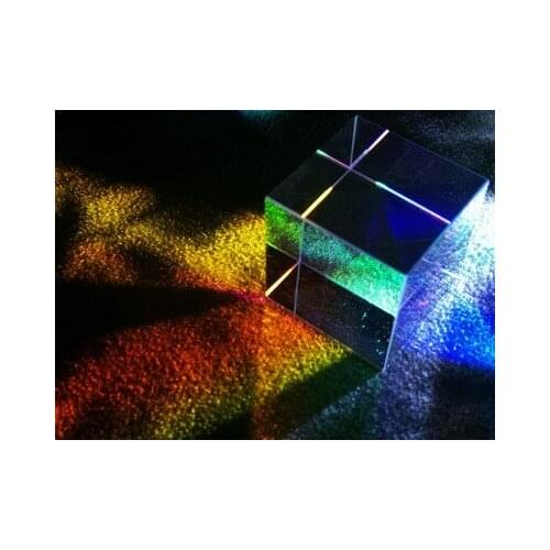 10mm Cubic Science Cube Optical Prisma Photography with Hexahedral Prism Home Decoration Prism Glass