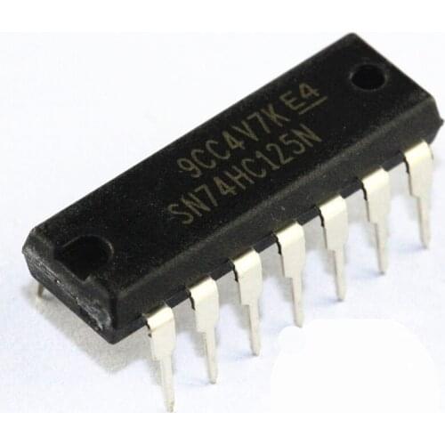 10PCS SN74HC125N SN74HC125 74HC125N 74HC125 DIP-14 MC74HC125AN HD74HC125P TC74HC125AP