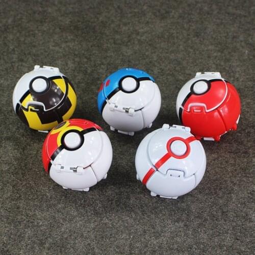 5Style 7CM Throw Automatically Bounce ball with Random Figures Anime Creative Toys for Children Gifts Kids Baby Toy