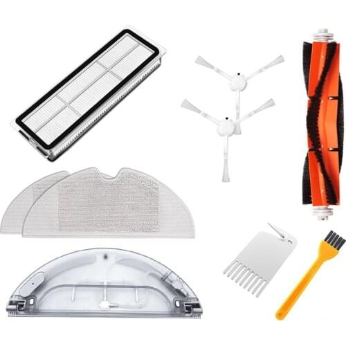 Main Brush Side Brush Filters Mop Cloth Water Tank for Xiaomi Mijia 1C Robot Vacuum Cleaner Accessories