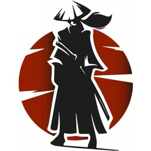 13cm *10cm Personality Samurai Ronin Swordsman Logo Auto Car Stickers Accessories Motorcycle Cover Scratches Waterproof PVC