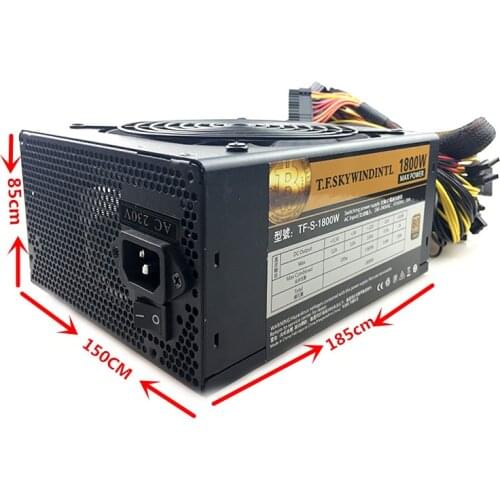 ATX PSU 1800W Power Supply For Eth Rig Ethereum Coin Mining Miner 180-240V psu mining rig 24P For PC ETC ZEC ZCASH