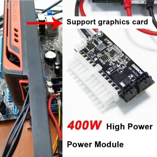 400W Pico DC-ATX PSU 12V power module supports graphics card high power power supply FOR ITX MATX case