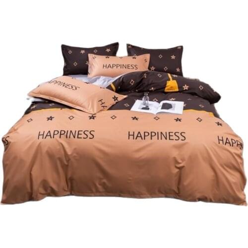 Stain Bedding Set Classic Bed Linen Duvet Cover Set AB Side Bed Sheet Set PillowcaseBedding Sets