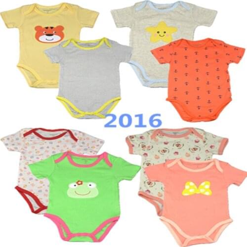 2pcs/lot Fantasia Baby Bodysuit Girl Jumpsuit Bebe Overall Short Sleeve Body Suit Baby boy Clothing Set Summer Cotton 3M-24M
