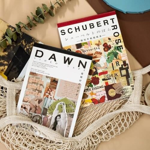 50 sheets Retro Magazine Series Decorative Stickers book Scrapbooking diy Stick Label Diary Stationery Album Journal Stickers