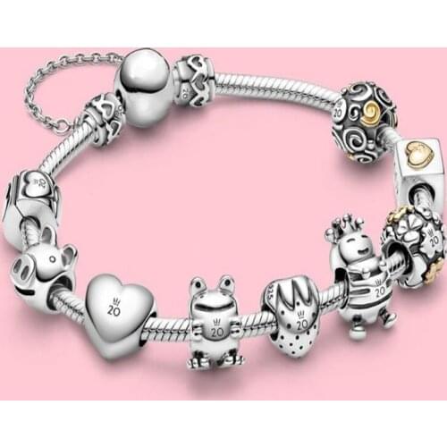 2020 New Exquisite Heart-shaped Charm Bracelet To Commemorate The 20th Anniversary, High-end Jewelry For Girlfriend Luxury Gifts
