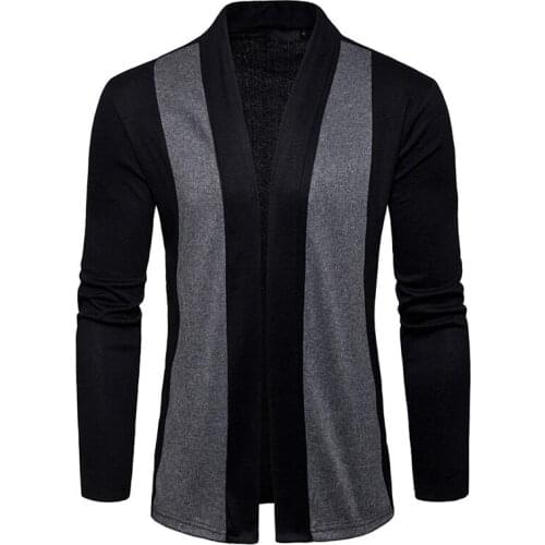 2021 New Fashion Autumn Outerwear Men Long Sleeve Solid color Cardigan male Casual Slim Knitted Sweater Mens clothes S-XXL