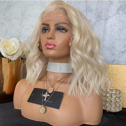 13x4 Lace Front Human Hair Wigs Ash Blonde Glueless Middle Cap Size Full Lace Wig Brazilian Human Hair Wigs For White Women