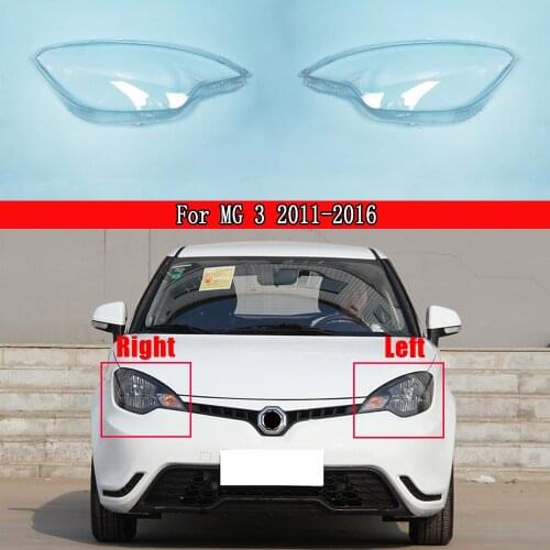 Front Headlamps Glass Headlights Shell Cover Transparent Lampshades Lamp Shell Masks Lens For MG 3 2011 2012 2013 2014 2015 2016