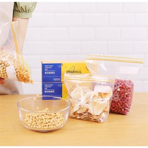 30Set Zip Plastic Lock Bags Reclosable Transparent Bag Shoe Bag Vacuum Storage Bag Poly Clear Bags Thickness