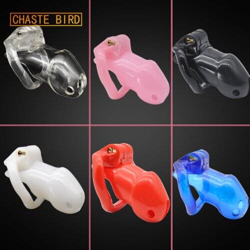 Sex Shop Factory Price HT V2 100% Bio-sourced Resin Male Chastity Device Cock Cage 4 Penis Rings Adult Belt Sex Toys A238