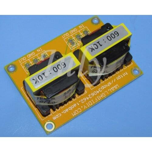 Wide frequency response 600Ω: 10K permalloy audio transformer 4 times booster amplification, balanced and unbalanced conversion