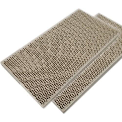 MENSI Propane LPG Gas Heating Appliance Burner Parts Honeycomb Ceramic Plate 145*75*14mm High Burning Effeciency 3PCS