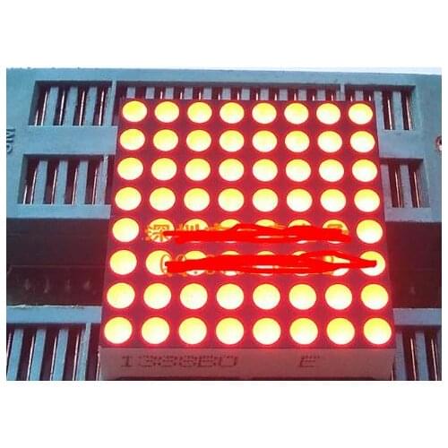 LED Dot Matrix Display 8x8 3mm orange CA USA