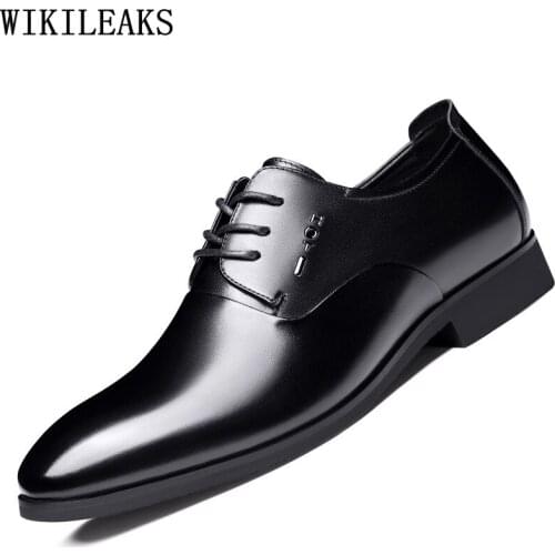 Oxford Shoes for Men Business Suit Fashion Formal Shoes Men Office 2021 Men Dress Shoes Leather Wedding Dress Zapatos De Hombre