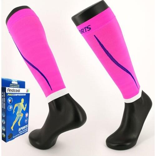 Findcool 1 Pair Knee High Socks Leg Calf Compression Sleeve Socks for Shin Splint Men Women Calf Pain Relief