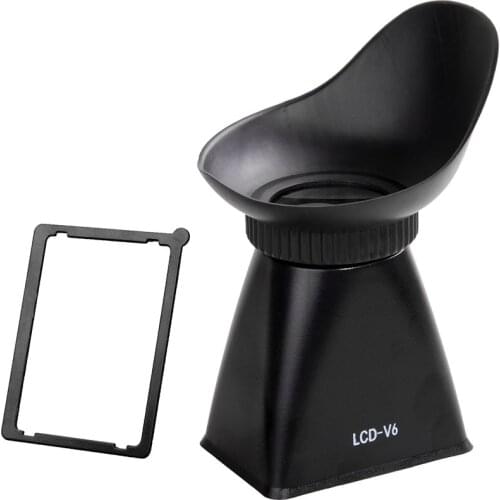 2.8x Optical Amplifier Camera LCD Monitor Viewfinder Magnifier Eyecup Extender Sunshade Hood with Glass for Canon EOSM (V6)