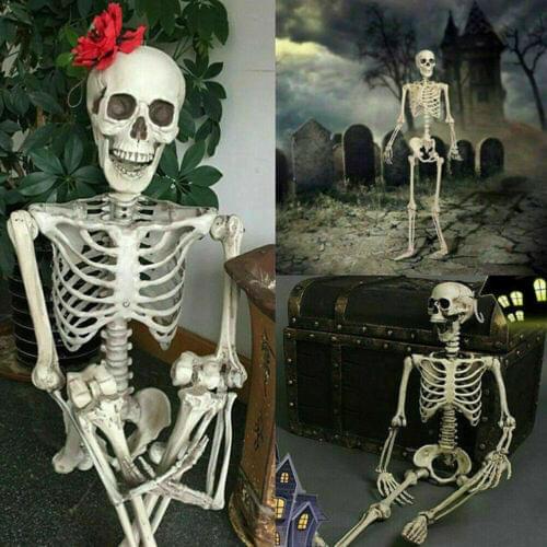 40cm Halloween Luminous Hanging Skeleton Scary Props Outdoor Party Decorations