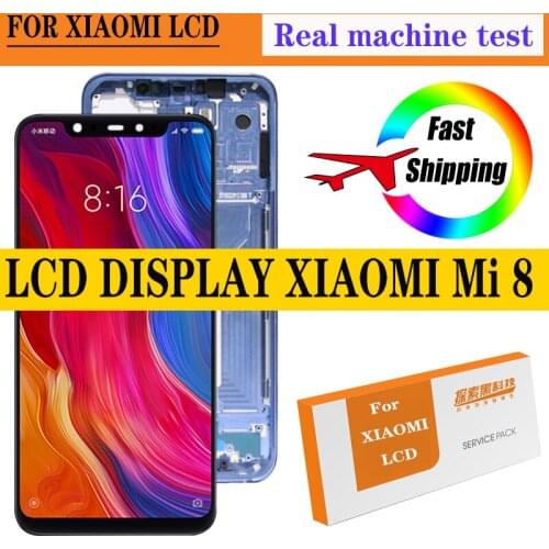 6.21'' Amoled Display for Xiaomi MI8 Mi 8 Global LCD Touch Screen Digitizer Assembly Replacement Parts LCD