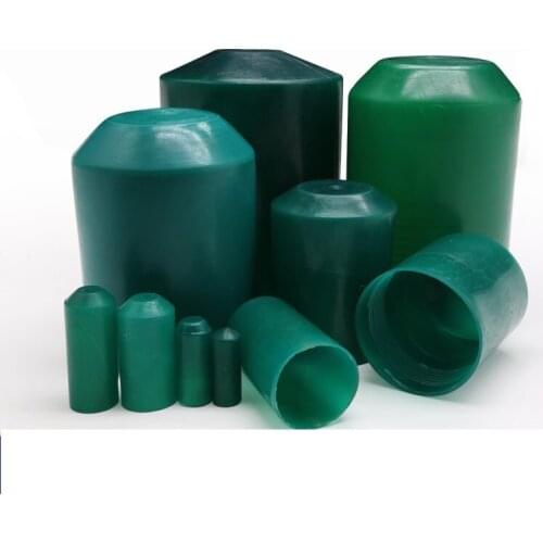 8 mm - 110 mm Heat Shrink End Caps 2:1 Ratio Adhesive Glue Lined Cap 35KV Green