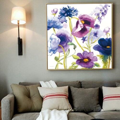 Abstract Watercolor Poppy Flowers Wall Art Canvas Paintings On The Wall Posters And Prints Flowers Pop Art Canvas Wall Decor