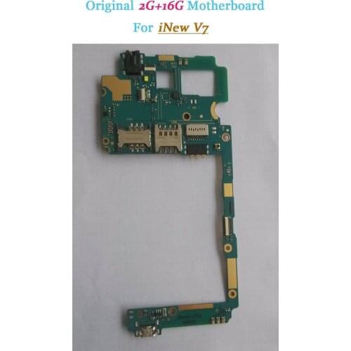 Used Original mainboard 2G RAM+16G ROM Motherboard for iNew V7 MTK6582 Quad Core 5'' HD 1280*720 Free shipping