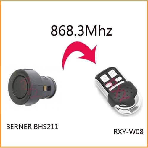 BERNER BHS211 remote control 868.3mhz Duplicator BERNER BHS211 868mhz remote control