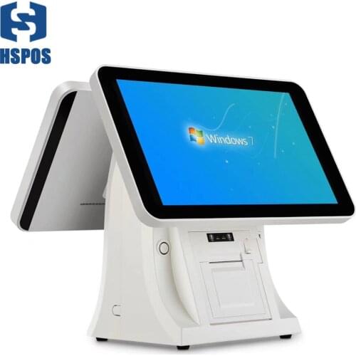 HSPOS 15 Inch LED Display Retail Restaurant Wins Electronic Touch Pos Terminal Cashier Machine HS-K8