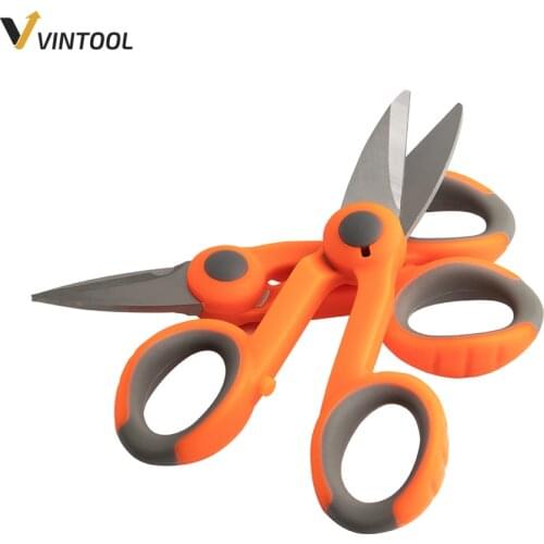Kevlar Cutter Fiber Optic Tool PVC Non-slip Handle Optical Fiber Scissors