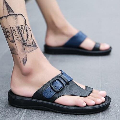 Brand Mens Summer Shoes Sandals Male Slippers Quality Beach Flip Flops Indoor Outdoor Chanclas Hombre Anti-slip Casual Shoes Men