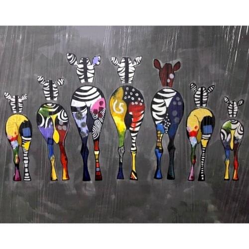 60x75cm Paint By Numbers Kits DIY Animals Oil Painting By Numbers On Canvas Deer Frameless Digital Handpaint Home Decor