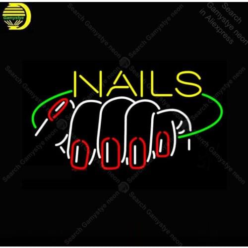 Neon Sign for RED Nails Logo Neon Light for Store Display Neon Bulbs Decorative Wall Arcade Advertise Light Custom Affiche Neon