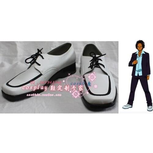 Fairy tail Ren AkatsukiWhite Cosplay Shoes S008