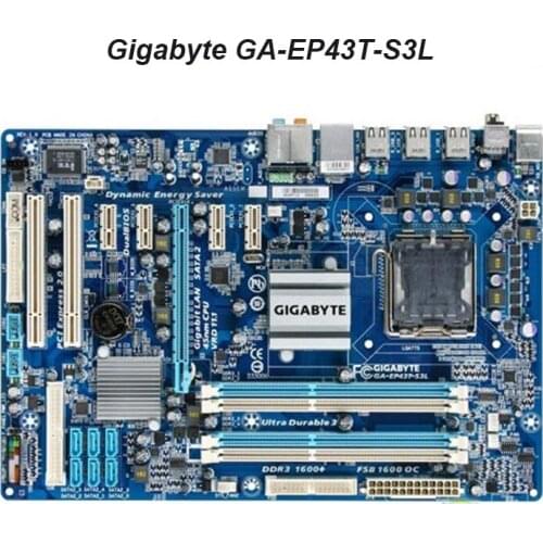 For Gigabyte GA-EP43T-S3L Desktop Motherboard EP43T-S3L P43 Socket LGA 775 DDR3 ATX Original Used Mainboard