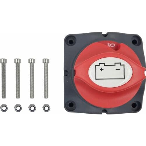 12V 24V 48V 275/1250 Amp Battery Disconnect Switch, Waterproof Heavy Duty Battery Isolator Switch, Universal Cut Off Power for M