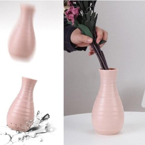 SOLEDI Portable Beautiful Flower Vase Anti Fall Balcony Living Room Nordic Flower Basket Ornament Home Decor PP