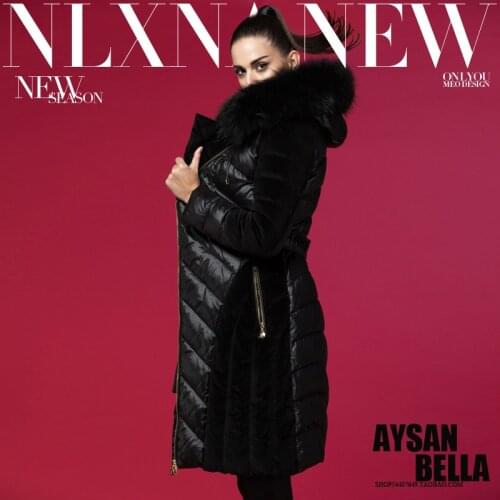 Luxury Fur Coats Women Down Jacket Brand 2020 Winter Jacket Women Down Parka Raccoon furdown coat outerwear Downs Jackets