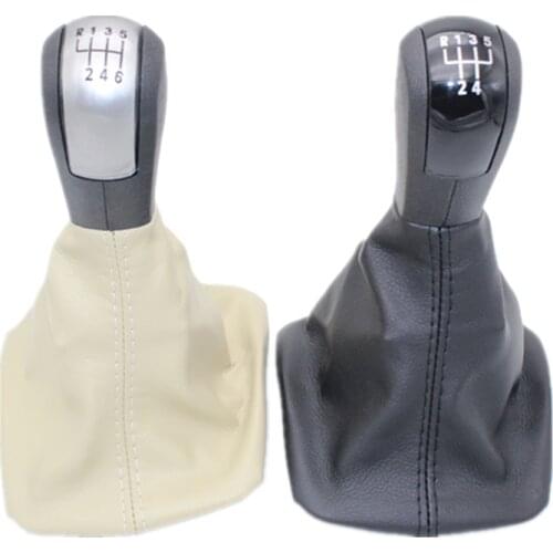 For Skoda Octavia A5 MK2 1Z5 Sedan & Combi 2004 2005 2006 2007 2008 Car 5/6 Speed Gear Stick Shift Knob With Leather Boot