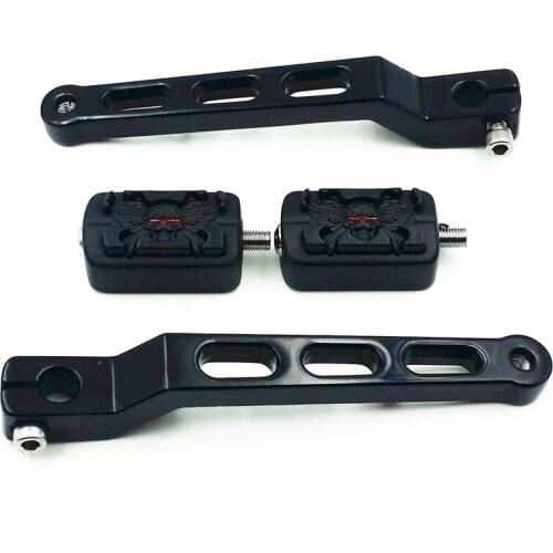 Black Skull Heel Toe Gear Shift Lever Peg For 86-12 Harley Softail Touring FLHT