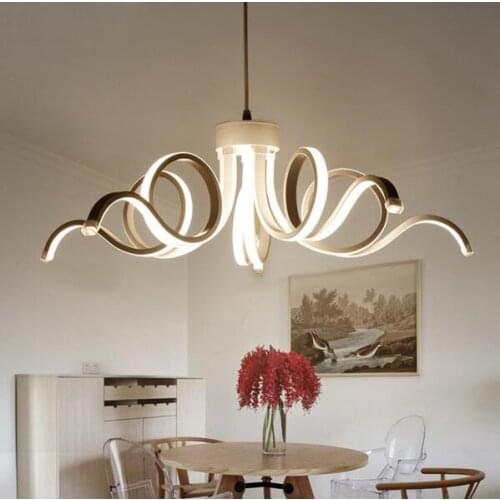 Restaurant chandeliers LED creative personality dining room simple modern coffee room lights living room decoration design lamps