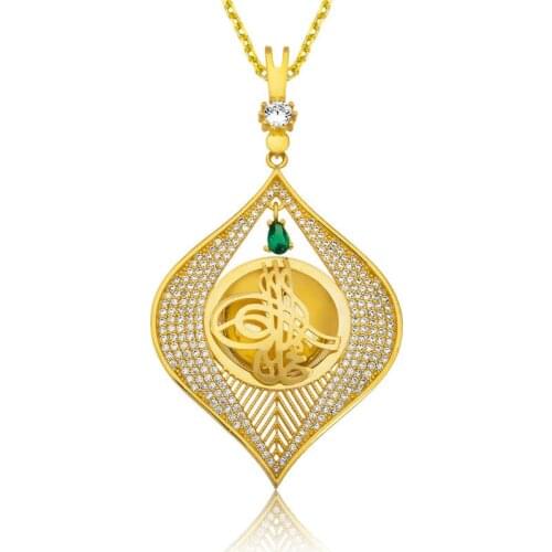 Tevuli 925 Sterling Silver Tuğra Jewellery Necklace