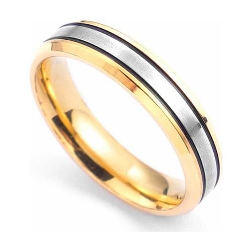 Jewelry Couple Ring Titanium Steel Fashion Gold Ring