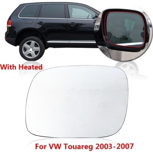 CAPQX With Heated Outer Rearview Mirror Glass For Volkswagen VW Touareg 2003 2004 2005 2006 2007 Rear view mirror Lens