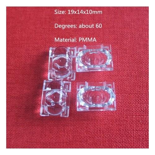 10 pcs peanuts lens 19x14x10mm street light lens 60 degrees