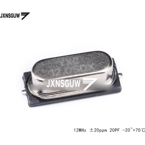 10PCS SMD passive crystal oscillator/HC-49SMD 12MHz 20ppm 20PF X49SM12MSD2SC