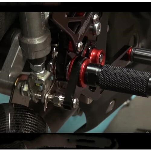 2pcs Motorbike Rear Mounted Footrests Footpeg Footrests Pedals Universal Front Motorcycle With M8 Thread Behind Set