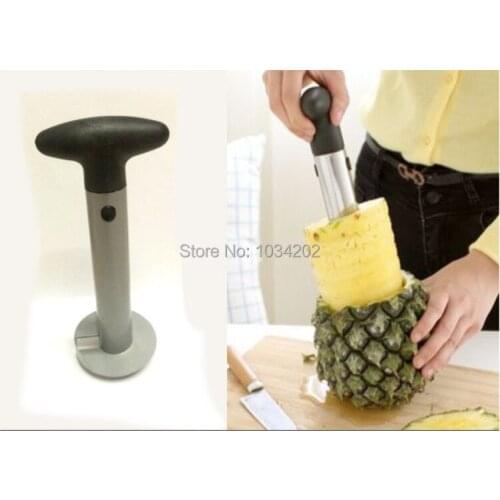 2015 Free shipping Hot Sale Stainless Steel Fruit Pineapple Corer Slicers Peeler Parer Cutter Kitchen Easy Tool