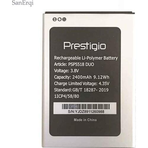 2400mAh PSP5518 DUO Battery For Prestigio PSP5518DUO Muze X5 X 5 Lte Mobile Phone Battery
